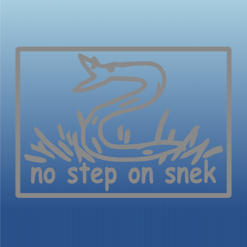No Step on Snek Decal (12 Inch)