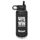 Dink To Win Pickleball Water Bottle