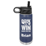 Dink To Win Pickleball Water Bottle