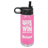 Dink To Win Pickleball Water Bottle