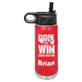 Dink To Win Pickleball Water Bottle